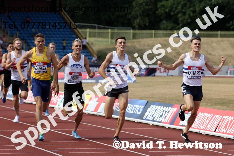 Mens 1500 metres, Muller British Championships, Alexander Stadium, Birmingham. Photo: David T. Hewitson/Sports for All Pics